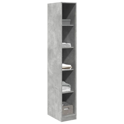 Armadio Grigio Cemento 30x50x200 cm in Legno tecnico - homemem39