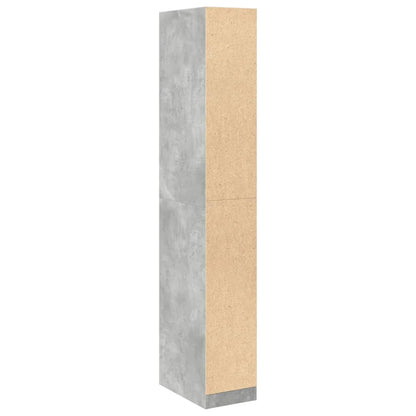 Armadio Grigio Cemento 30x50x200 cm in Legno tecnico | homemem39