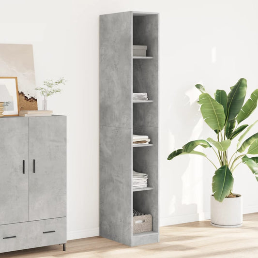 Armadio Grigio Cemento 30x50x200 cm in Legno tecnico - homemem39