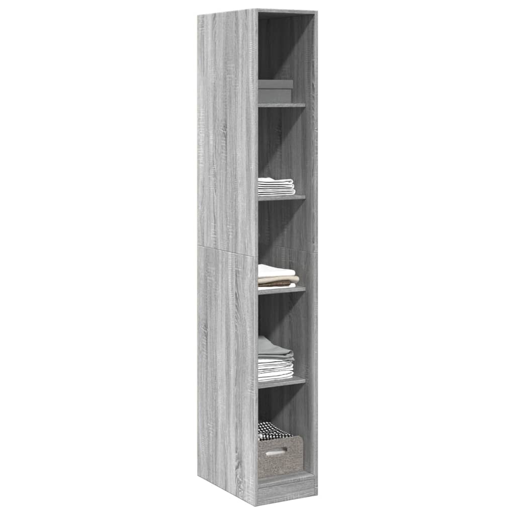 Armadio Grigio Sonoma 30x50x200 cm in Legno tecnico - homemem39
