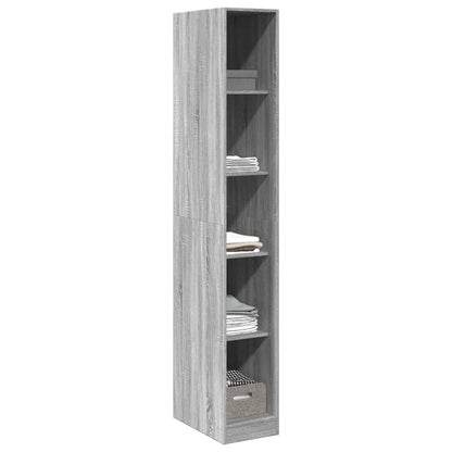 Armadio Grigio Sonoma 30x50x200 cm in Legno tecnico - homemem39