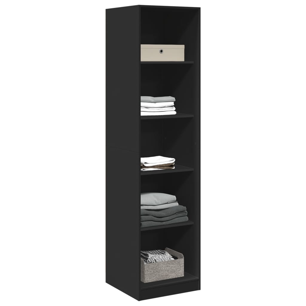 Armadio Nero 50x50x200 cm in Legno tecnico - homemem39