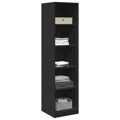 Armadio Nero 50x50x200 cm in Legno tecnico - homemem39