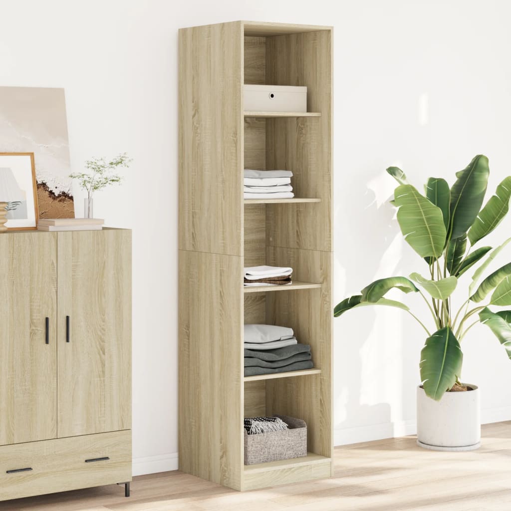 Armadio Rovere Sonoma 50x50x200 cm in Legno tecnico | homemem39