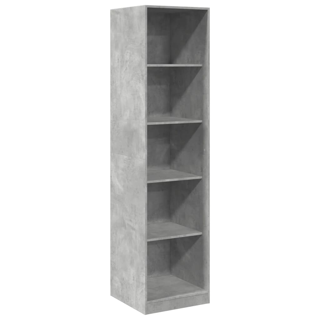 Armadio Grigio Cemento 50x50x200 cm in Legno tecnico