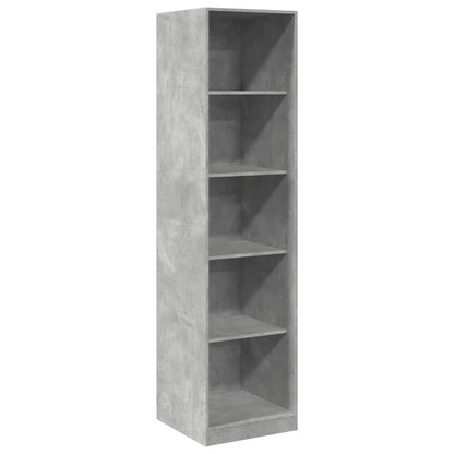 Armadio Grigio Cemento 50x50x200 cm in Legno tecnico