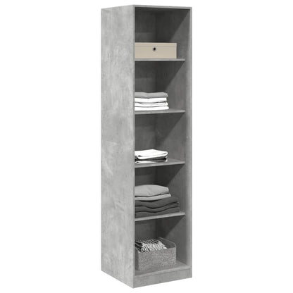 Armadio Grigio Cemento 50x50x200 cm in Legno tecnico - homemem39