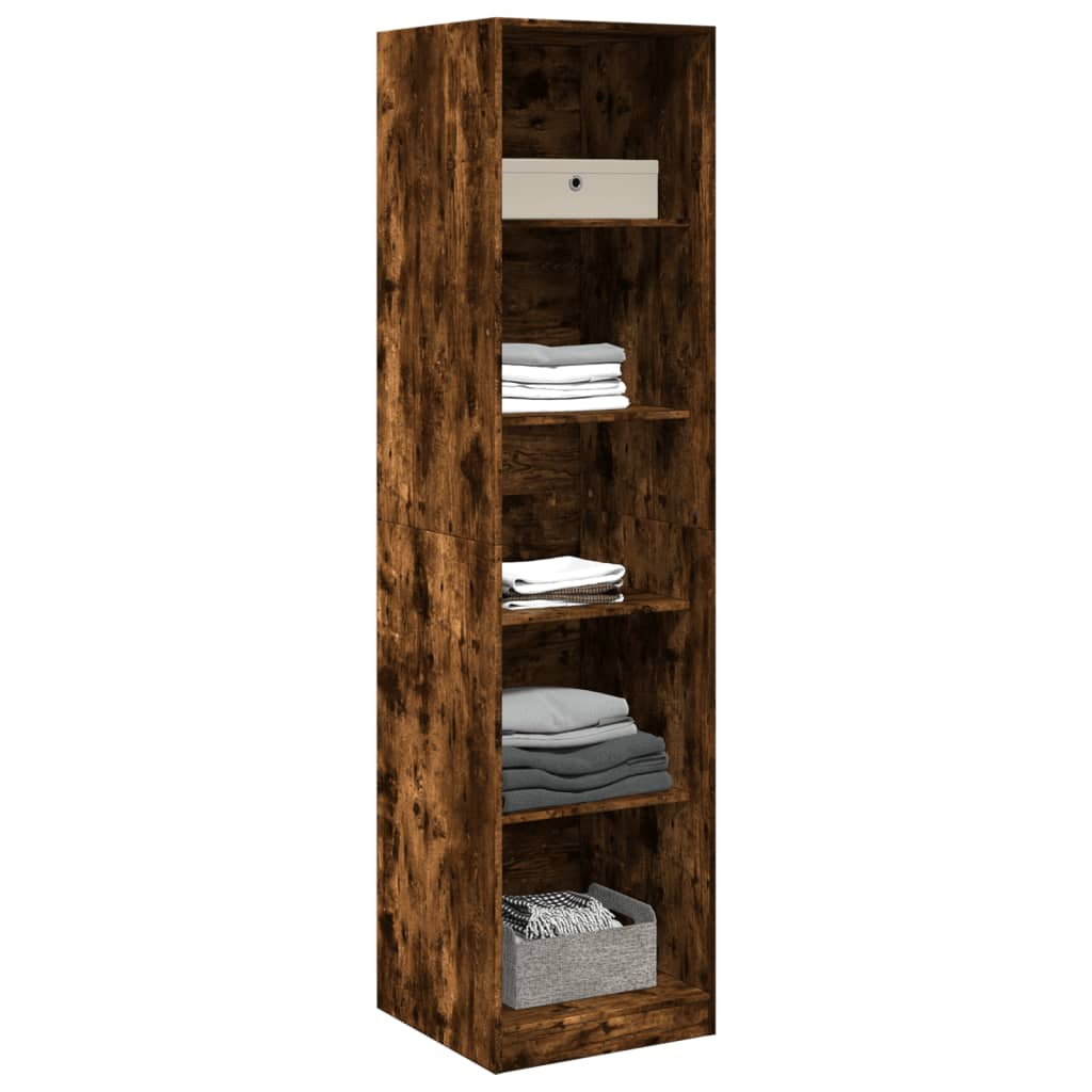 Armadio Rovere Fumo 50x50x200 cm in Legno tecnico