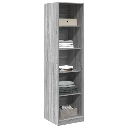 Armadio Grigio Sonoma 50x50x200 cm in Legno tecnico | homemem39