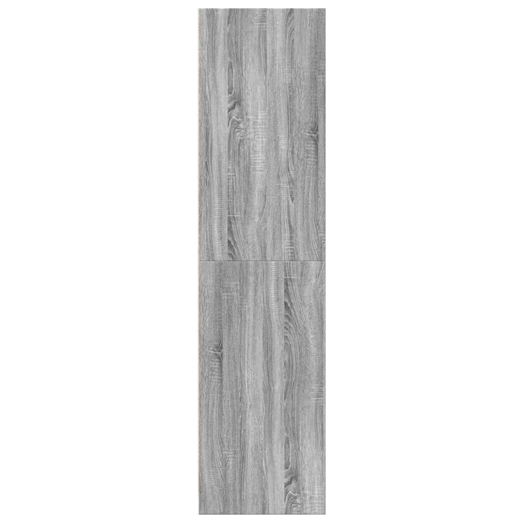 Armadio Grigio Sonoma 50x50x200 cm in Legno tecnico - homemem39