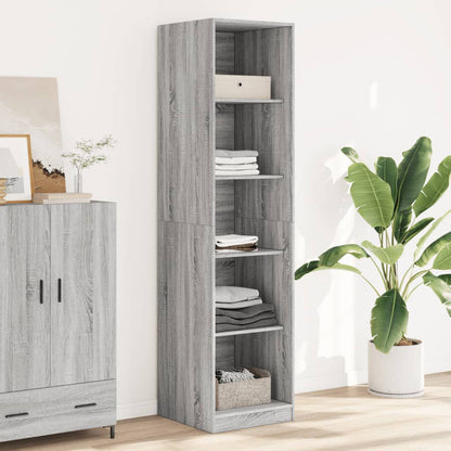 Armadio Grigio Sonoma 50x50x200 cm in Legno tecnico - homemem39