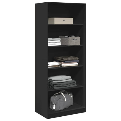 Armadio Nero 80x50x200 cm in Legno tecnico - homemem39