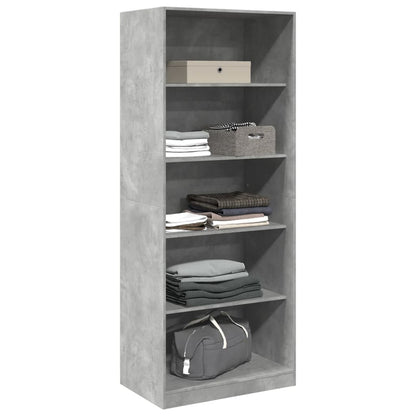 Armadio Grigio Cemento 80x50x200 cm in Legno tecnico | homemem39