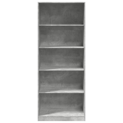 Armadio Grigio Cemento 80x50x200 cm in Legno tecnico