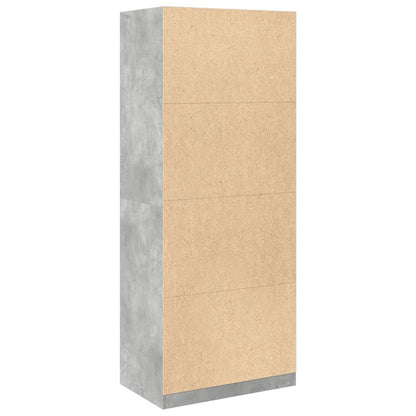 Armadio Grigio Cemento 80x50x200 cm in Legno tecnico | homemem39