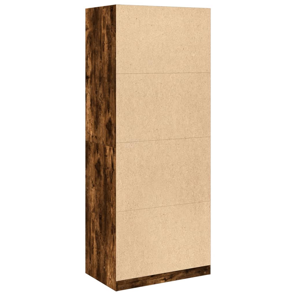 Armadio Rovere Fumo 80x50x200 cm in Legno tecnico - homemem39