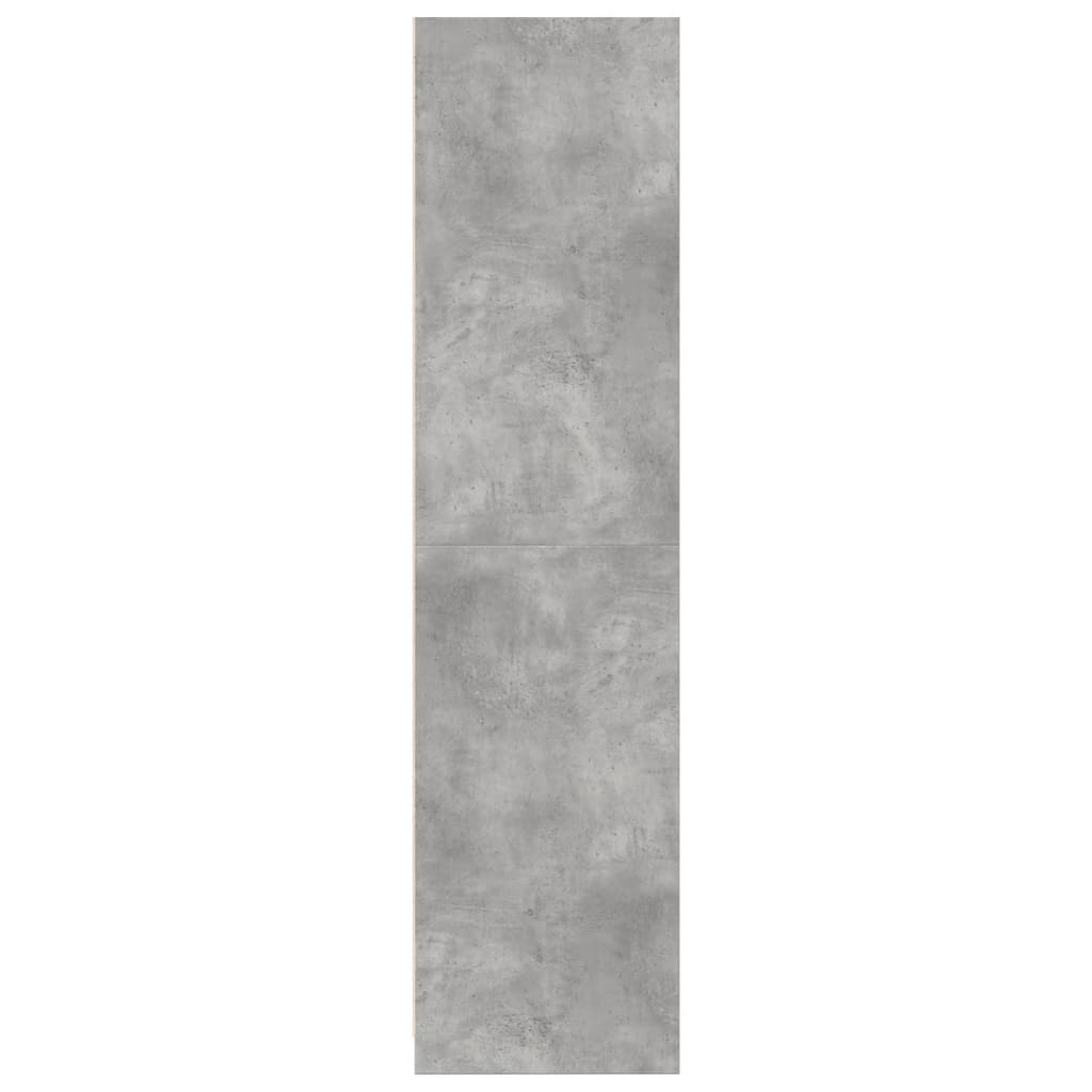 Armadio Grigio Cemento 100x50x200 cm in Legno tecnico - homemem39