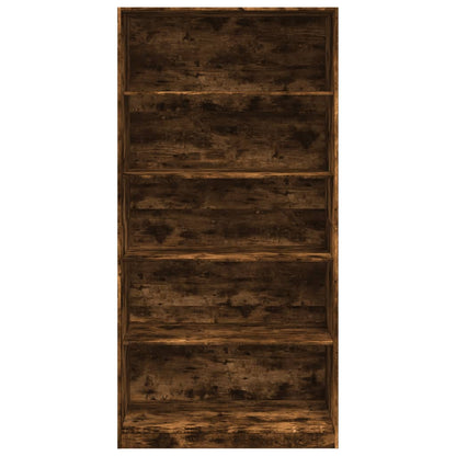 Armadio Rovere Fumo 100x50x200 cm in Legno tecnico