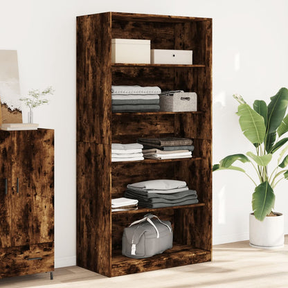 Armadio Rovere Fumo 100x50x200 cm in Legno tecnico | homemem39