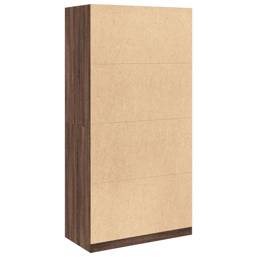 Armadio Rovere Marrone 100x50x200 cm in Legno tecnico - homemem39