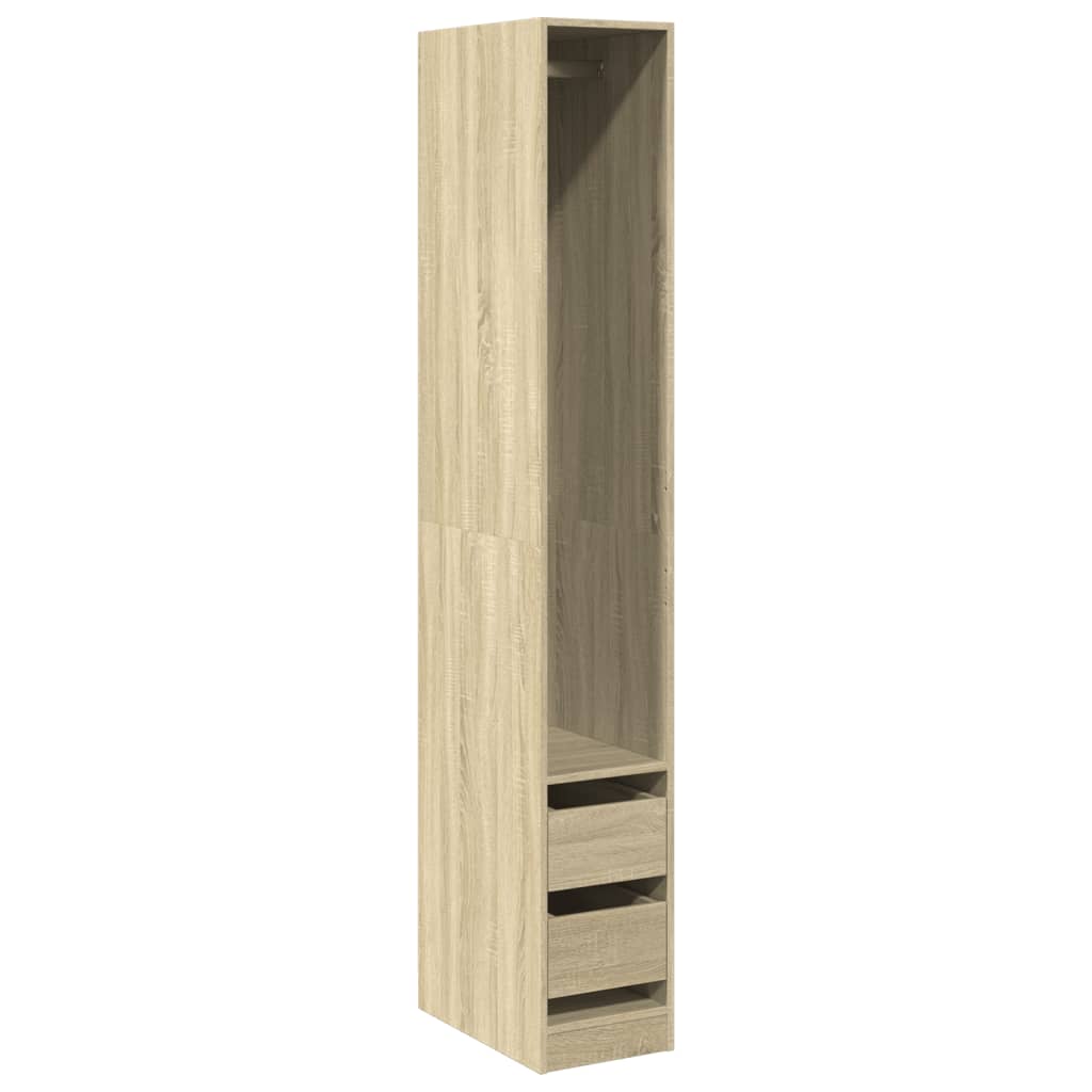 Armadio Rovere Sonoma 30x50x200 cm in Legno Multistrato - homemem39
