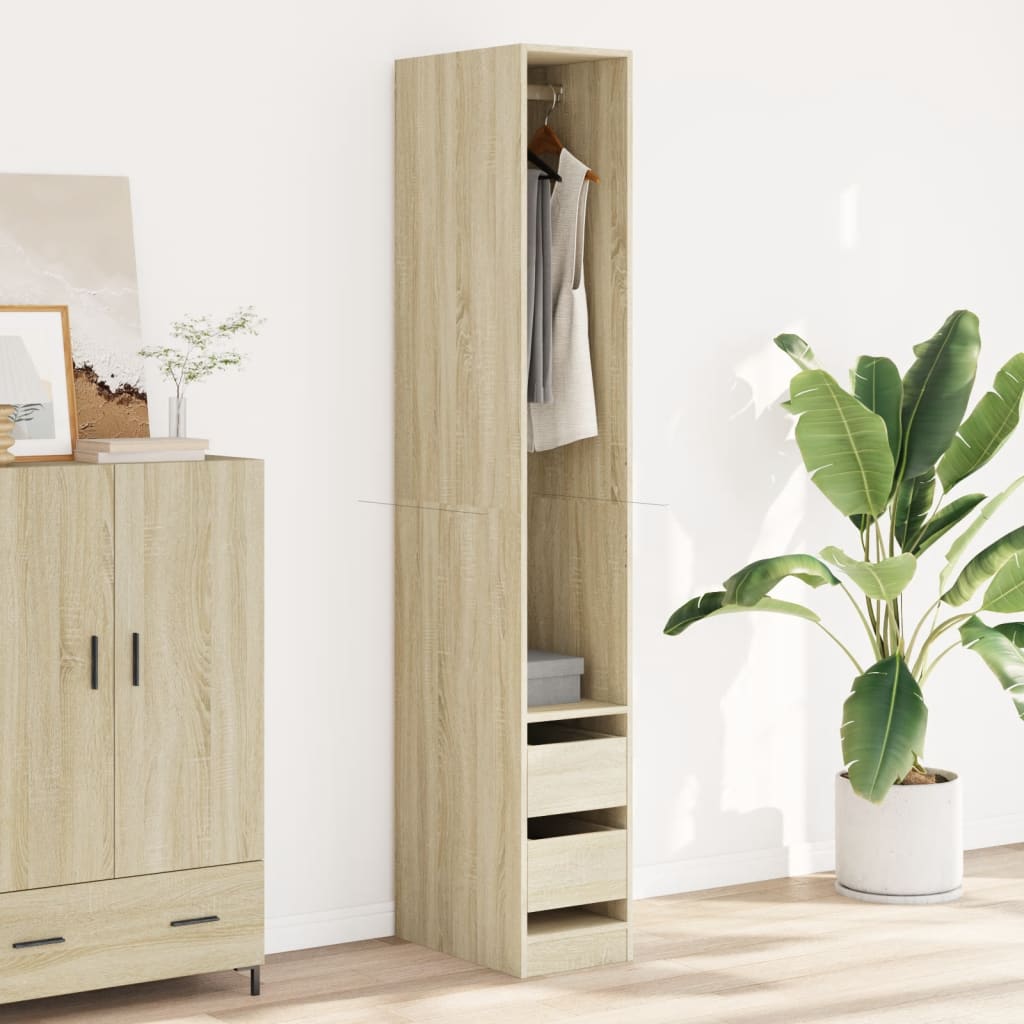 Armadio Rovere Sonoma 30x50x200 cm in Legno Multistrato - homemem39