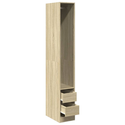 Armadio Rovere Sonoma 30x50x200 cm in Legno Multistrato - homemem39
