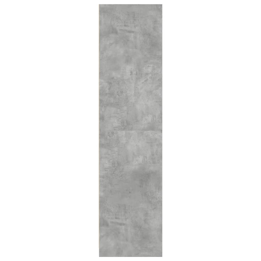 Armadio Grigio Cemento 30x50x200 cm in Legno Multistrato | homemem39