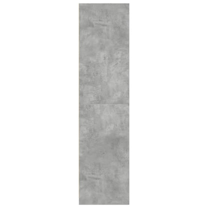 Armadio Grigio Cemento 30x50x200 cm in Legno Multistrato | homemem39