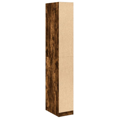 Armadio Rovere Fumo 30x50x200 cm in Legno Multistrato - homemem39