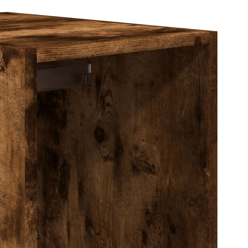 Armadio Rovere Fumo 30x50x200 cm in Legno Multistrato - homemem39