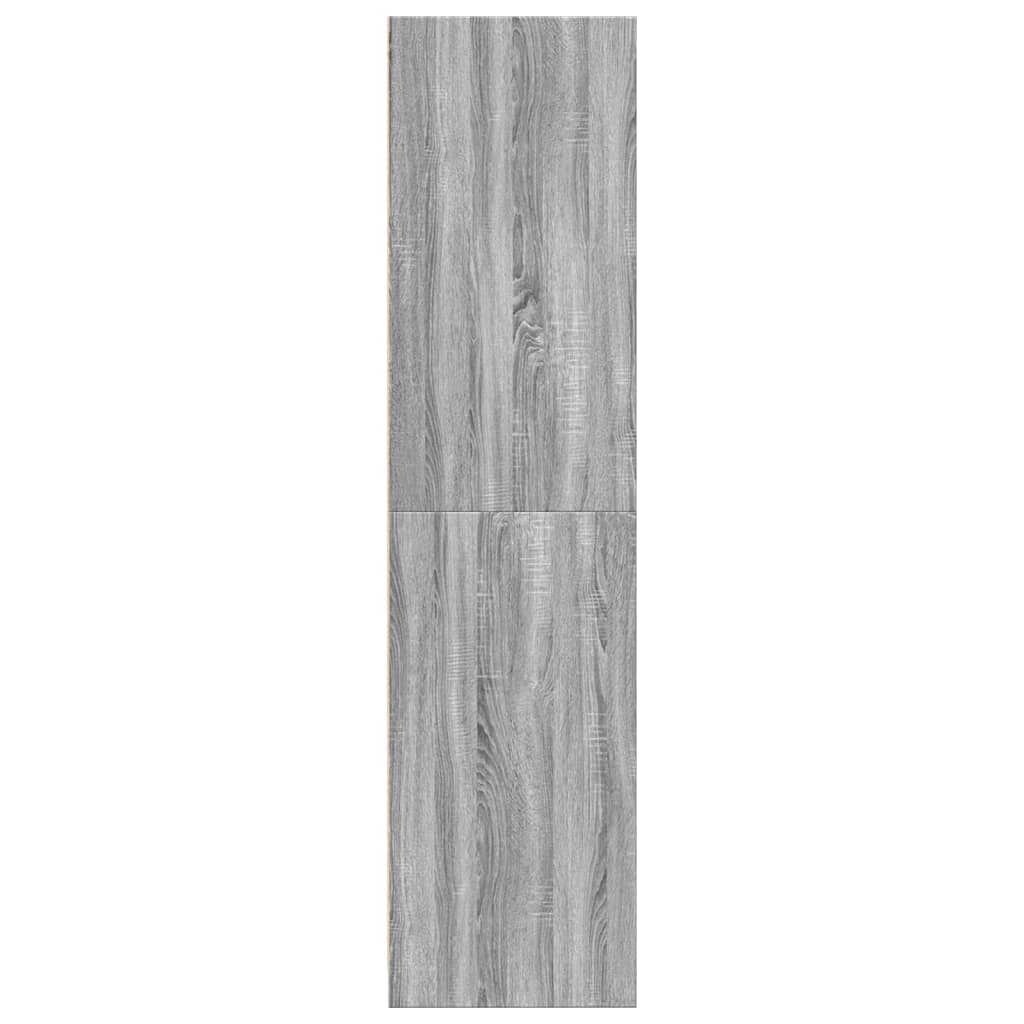 Armadio Grigio Sonoma 30x50x200 cm in Legno Multistrato | homemem39