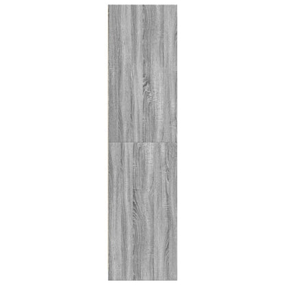 Armadio Grigio Sonoma 30x50x200 cm in Legno Multistrato | homemem39
