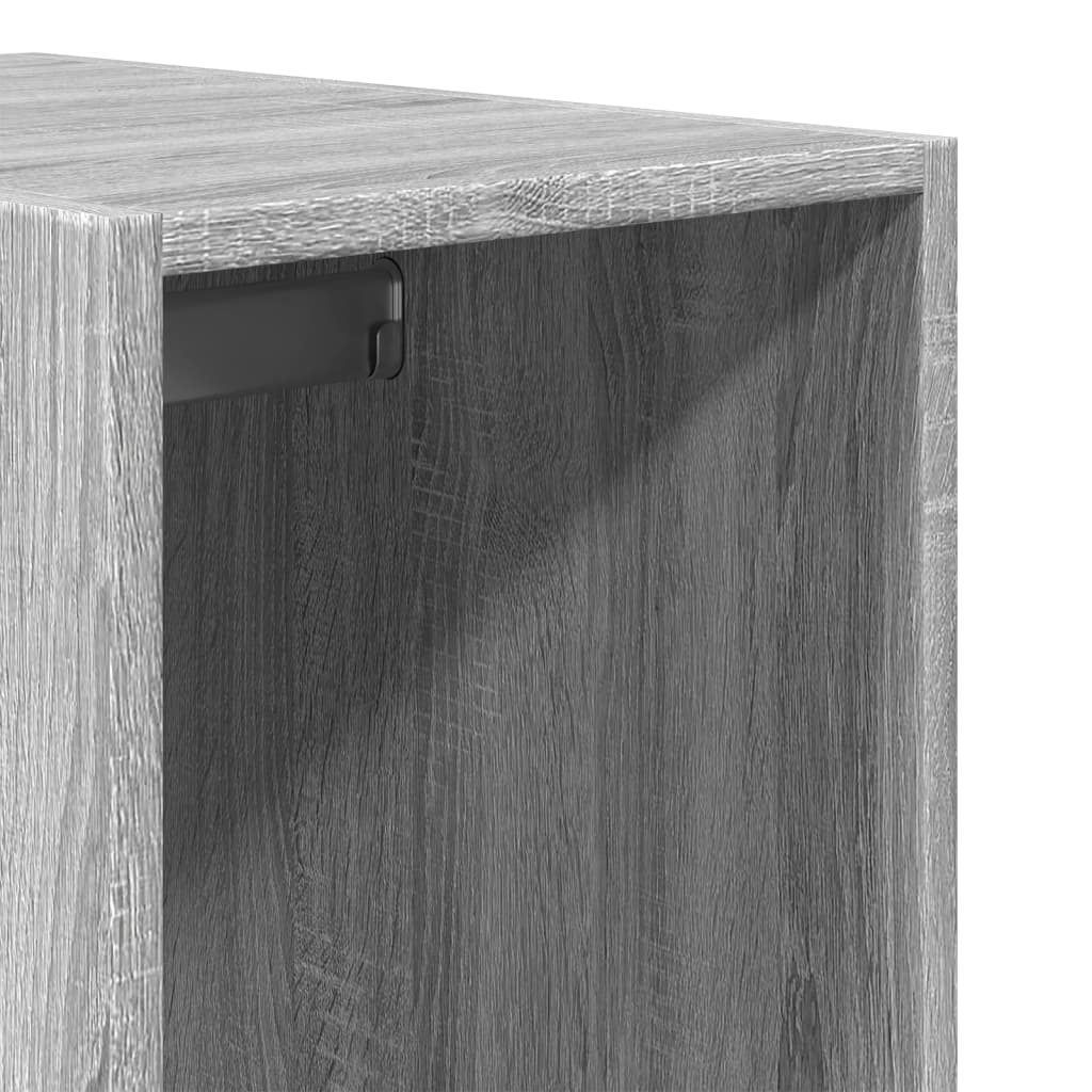 Armadio Grigio Sonoma 30x50x200 cm in Legno Multistrato | homemem39