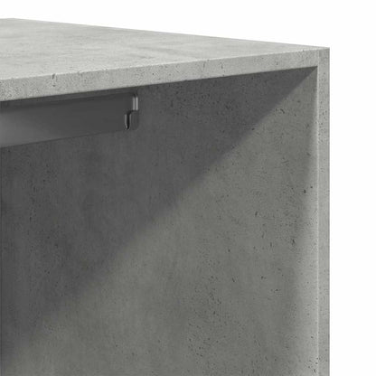 Armadio Grigio Cemento 80x50x200 cm in Legno Multistrato - homemem39