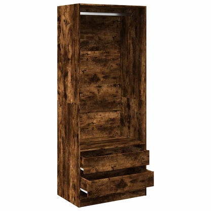 Armadio Rovere Fumo 80x50x200 cm in Legno Multistrato - homemem39