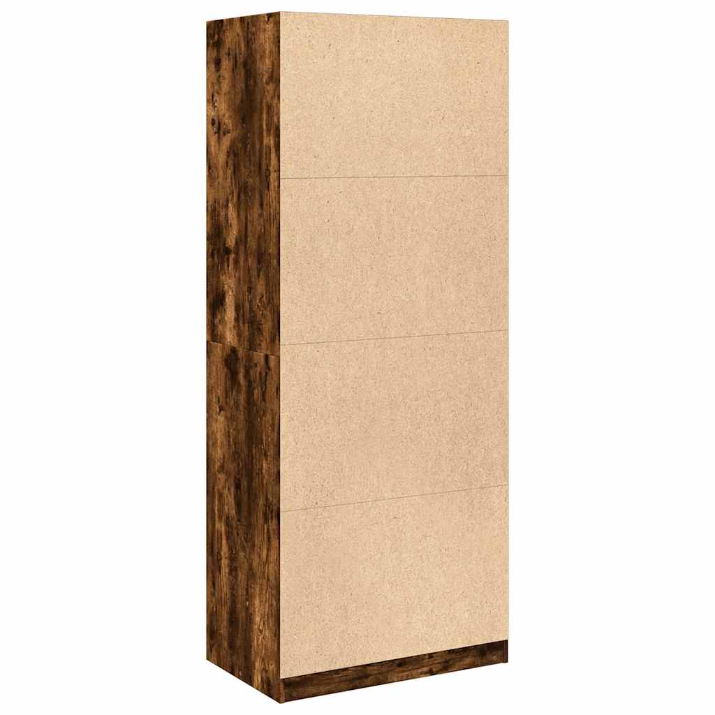 Armadio Rovere Fumo 80x50x200 cm in Legno Multistrato - homemem39