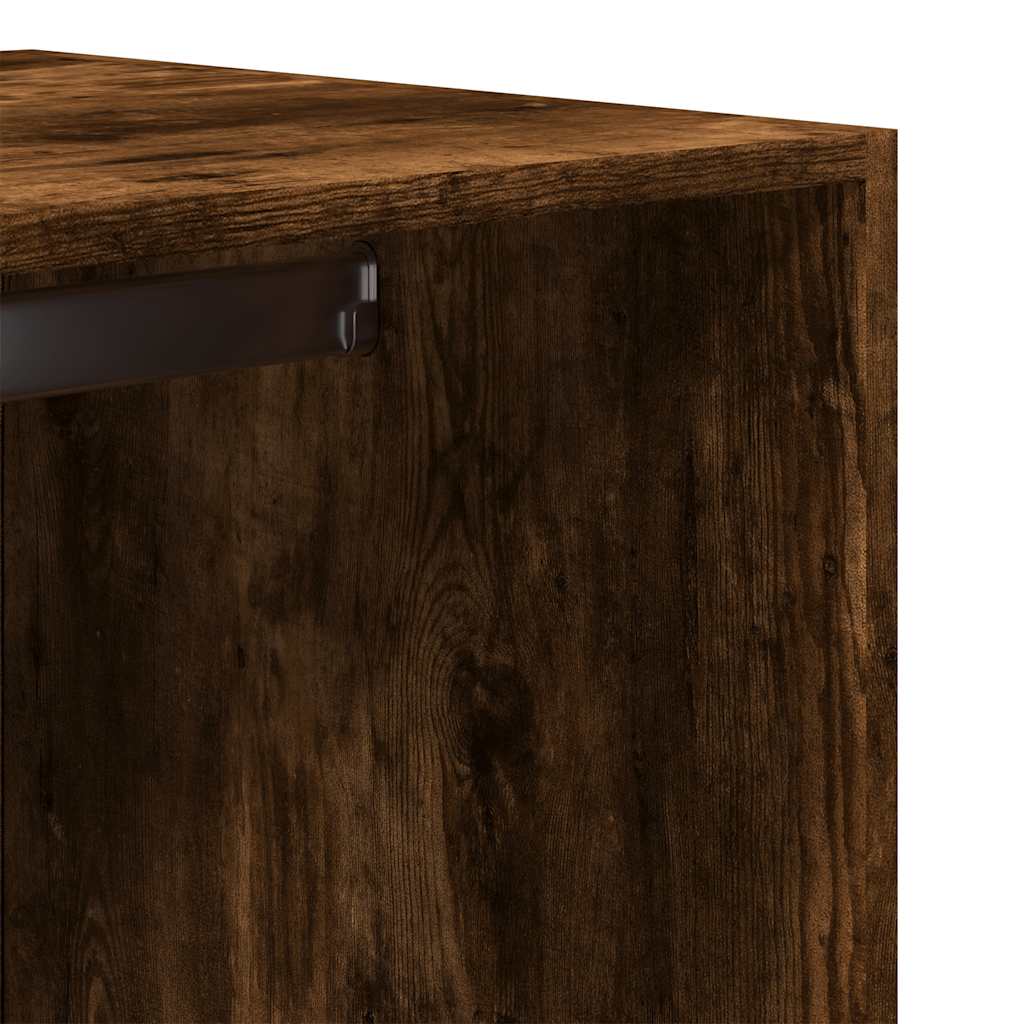 Armadio Rovere Fumo 80x50x200 cm in Legno Multistrato - homemem39