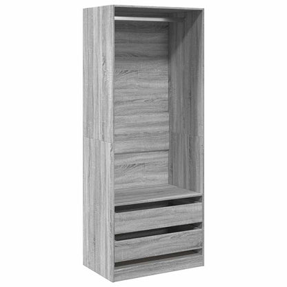 Armadio Grigio Sonoma 80x50x200 cm in Legno Multistrato - homemem39