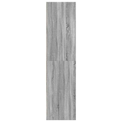 Armadio Grigio Sonoma 80x50x200 cm in Legno Multistrato - homemem39