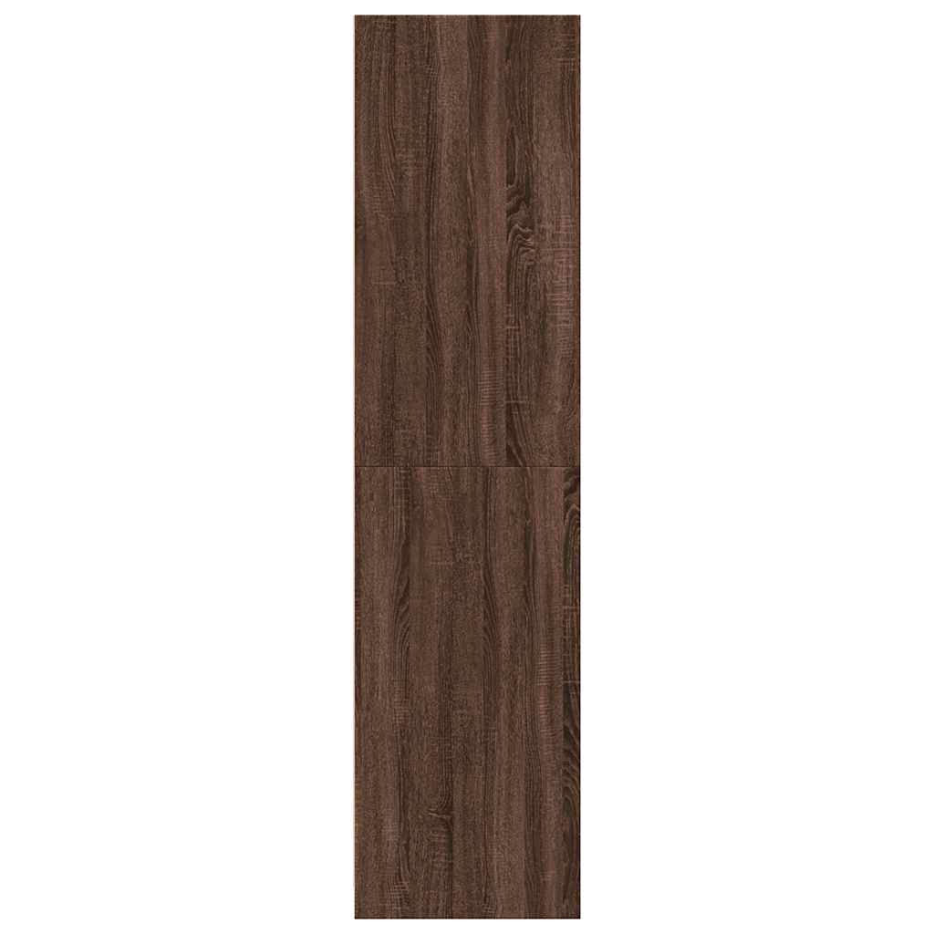 Armadio Rovere Marrone 80x50x200 cm in Legno Multistrato - homemem39