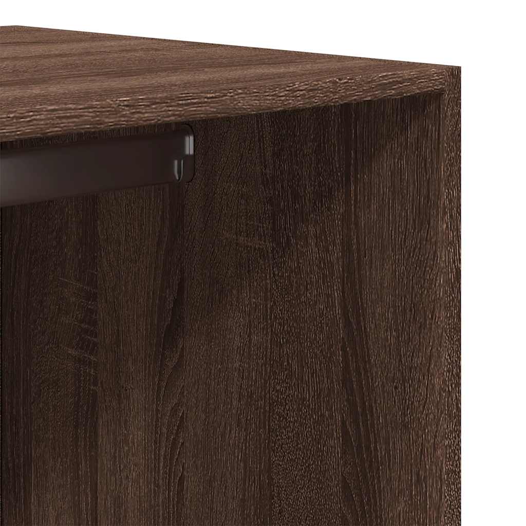 Armadio Rovere Marrone 80x50x200 cm in Legno Multistrato - homemem39