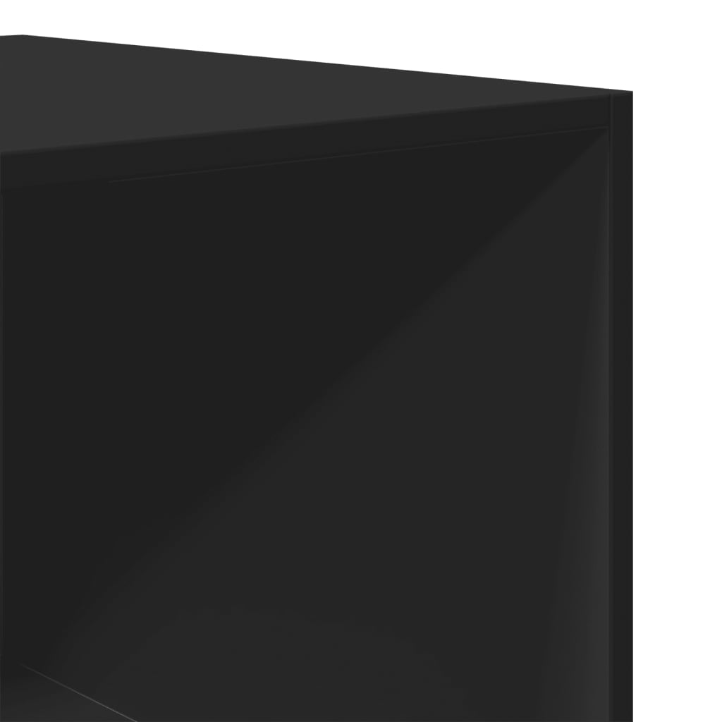 Armadio Nero 80x50x200 cm in Legno Multistrato - homemem39