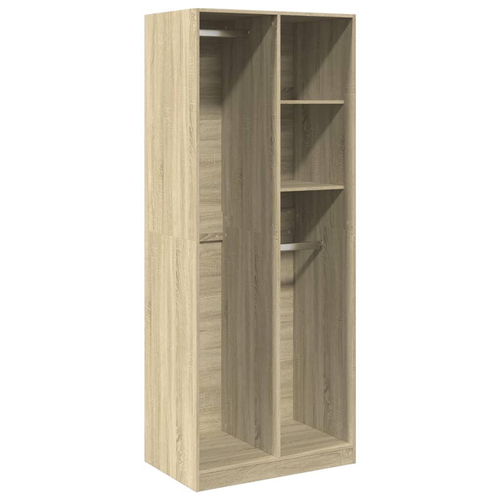 Armadio Rovere Sonoma 80x50x200 cm in Legno Multistrato - homemem39
