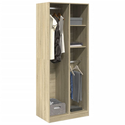 Armadio Rovere Sonoma 80x50x200 cm in Legno Multistrato - homemem39