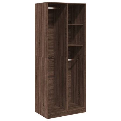 Armadio Rovere Marrone 80x50x200 cm in Legno Multistrato - homemem39
