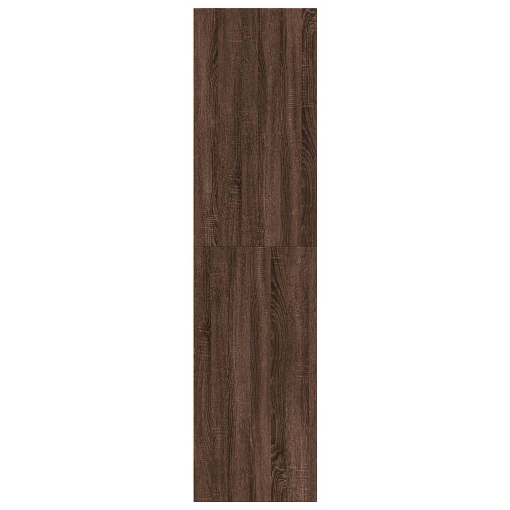 Armadio Rovere Marrone 80x50x200 cm in Legno Multistrato - homemem39