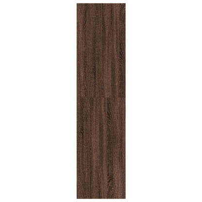 Armadio Rovere Marrone 80x50x200 cm in Legno Multistrato - homemem39