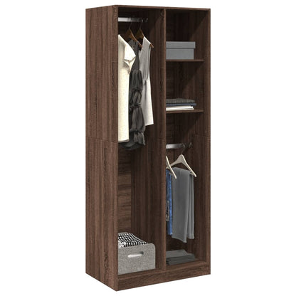 Armadio Rovere Marrone 80x50x200 cm in Legno Multistrato - homemem39