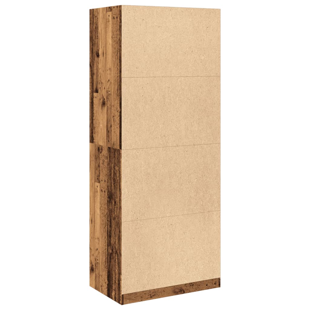 Armadio Legno Antico 80x50x200 cm in Legno Multistrato - homemem39